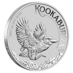 2024 Australia 1 oz Sølv Kookaburra BU M/Kapsel