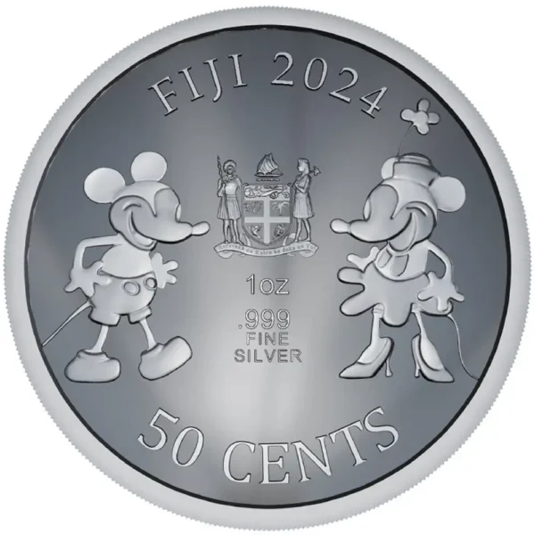 2024 Fiji 1 oz Sølv Steamboat Willi BU - Bilde 2