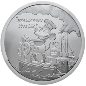 2024 Fiji 1 oz Sølv Steamboat Willie BU | TILBUD