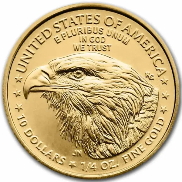 2025 USA 1/4 oz Gull American Gold Eagle BU M/Air-tite kapsel - Bilde 2