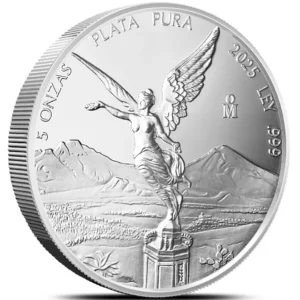 2025 Mexico 5 oz Sølv Libertad Proof M/Kapsel
