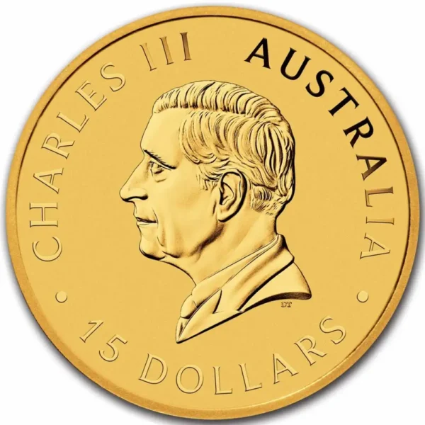2025 Australia 1/10 oz Gull Kangaroo BU M/Kapsel - Bilde 2