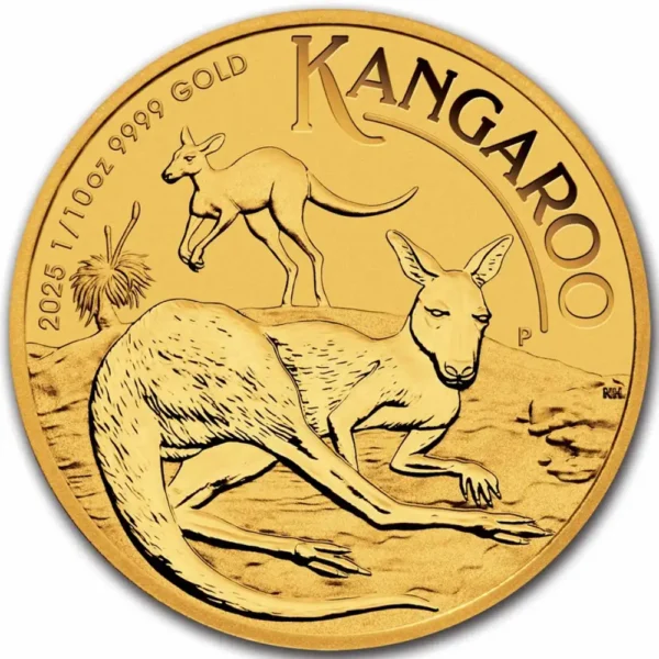 2025 Australia 1/10 oz Gull Kangaroo BU M/Kapsel