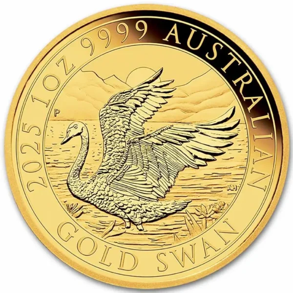 2025 Australia 1 oz Gull Swan BU M/Kapsel