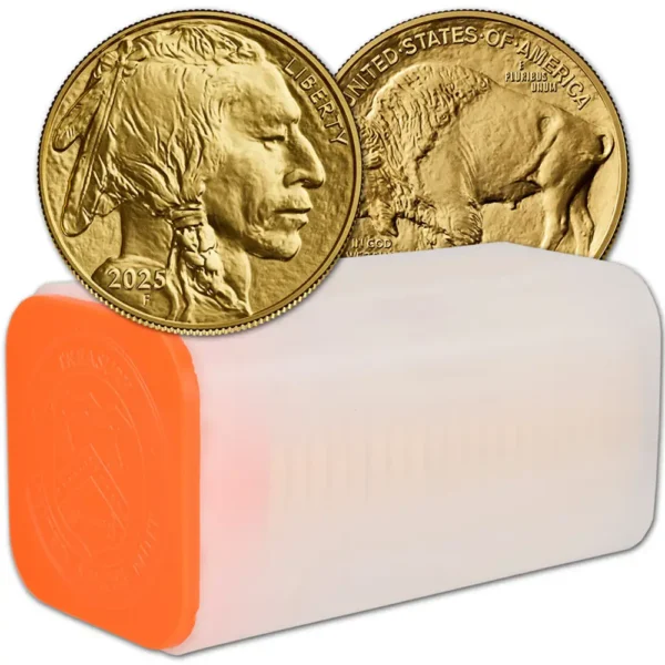 2025 USA 20 x 1 oz Gull Buffalo BU i Tube (20 oz) "Bestillingsvare"