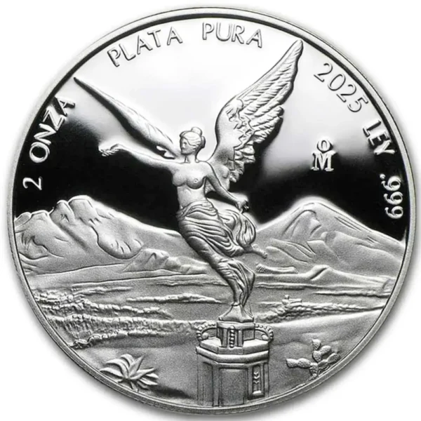 2025 Mexico 2 oz Sølv Libertad Proof M/Kapsel