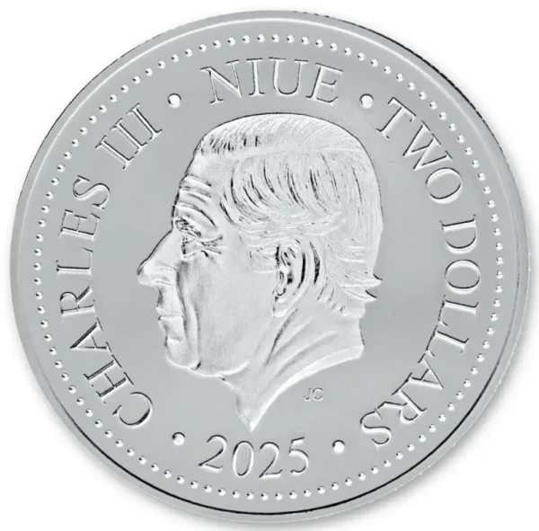 2025 Niue 1 oz Sølv Phoenix BU M/Kapsel - Bilde 2