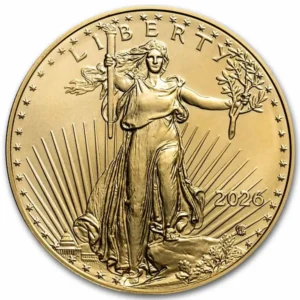 2026 USA 1/2 oz Gullmynt American Gold Eagle BU M/Air-tite kapsel