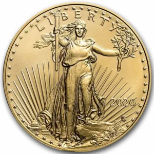 2026 USA 1 oz Gullmynt American Gold Eagle BU M/Air-tite kapsel