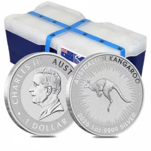 2026 Australia Sølv Kangaroo 250 x 1 oz Monsterboks BU (250 oz)