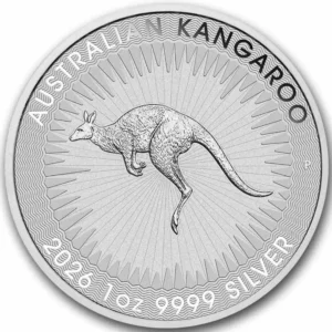 2026 Australia 1 oz Sølvmynt Kangaroo BU