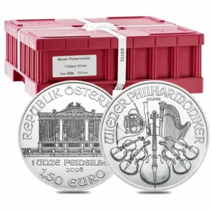 2026 Østerrike Sølv Philharmonic 500 x 1 oz Monsterboks BU (500 oz)