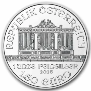 2026 Østerrike 1 oz Sølv Philharmonic BU