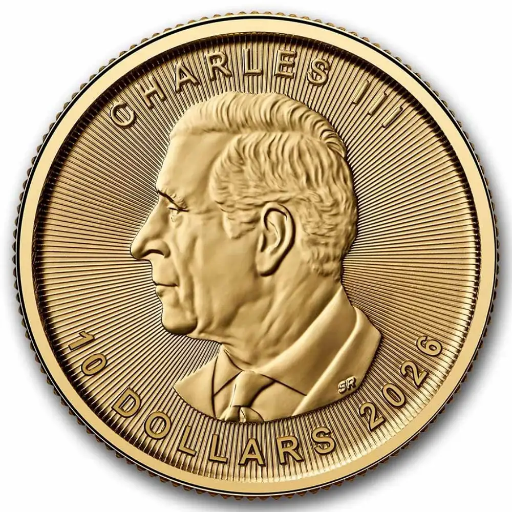2026 Canada 1/4 oz Gullmynt Maple Leaf BU "Sealed" - Bilde 2