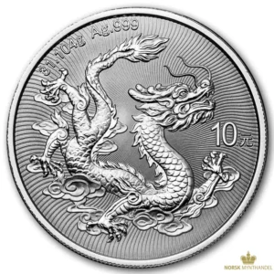 2026 Kina 1 oz Sølvmynt Silver Dragon BU