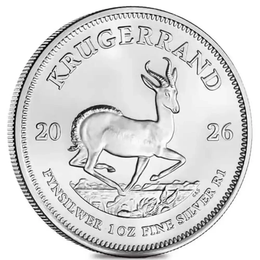2026 Sør-Afrika 1 oz Sølvmynt Krugerrand BU