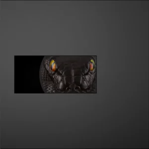 2023 Paulau1 Kilo Sølv Hunters by Night - Python Ultra High Relief Black Proof M/Etui & COA