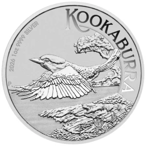 2026 Australia 1 oz Sølvmynt Kookaburra "Rim Toning" M/Kapsel
