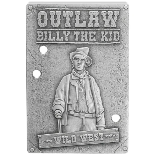 2023 Niue 1 oz Sølv Wild West - Billy The Kid™ Antique Finish M/Etui & COA
