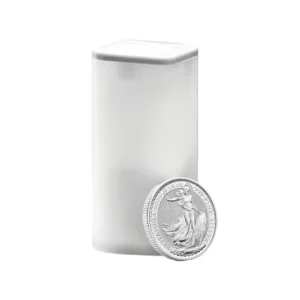 2026 Storbritannia 1/4 oz Sølvmynter Britannia BU i Tube (4,75 oz)