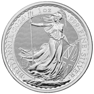 2026 Storbritannia 1 oz Sølvmynt Britannia BU