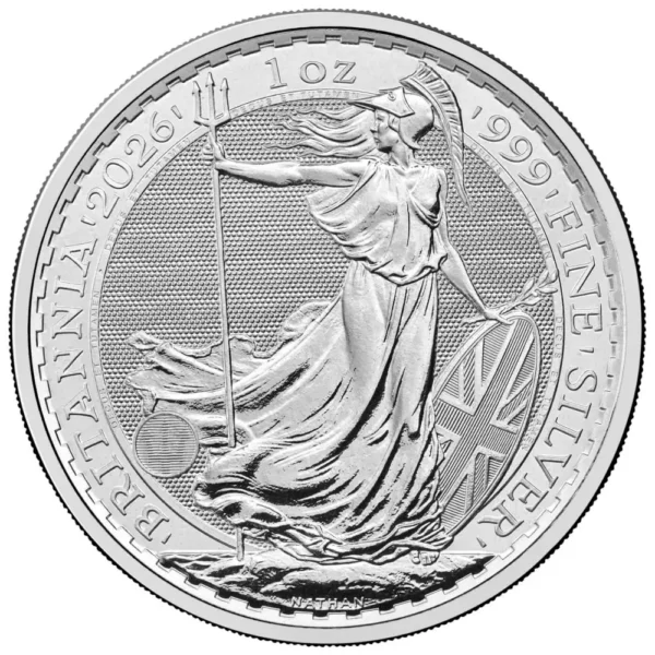 2026 Storbritannia Sølv Britannia 500 x 1 oz Monsterboks (500 oz) - Bilde 3