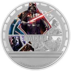 2023 Niue 3 oz Sølv Star Wars™ Darth Vader M/Etui & COA