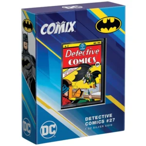 2023 Niue 1 oz Sølv Comix™ Series - Detective Comics #27 Farget Proof M/Etui & COA