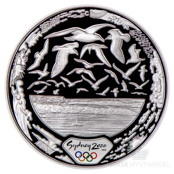 2000 Australia 1 oz Sølv Sydney - Harbour of Life Proof M/Kapsel