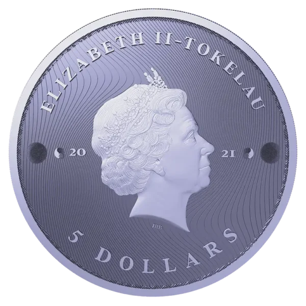 2021 Tokelau 1 oz Sølv Equilibrium BU M/Kapsel - Bilde 2