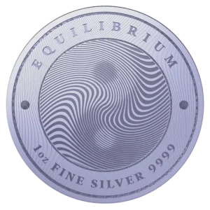 2021 Tokelau 1 oz Sølv Equilibrium BU M/Kapsel