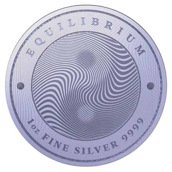 2021 Tokelau 1 oz Sølv Equilibrium BU M/Kapsel