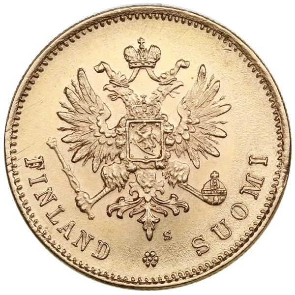 1912 Finland 20 Markkaa 5,8 gram Gull Kv 01 M/Saflip & Garantibevis - Bilde 2