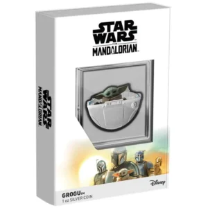 2023 Niue 1 oz Sølv Star Wars "The Mandalorian - Grogu" Proof M/Etui & COA