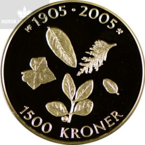 2003 Hundreårsmynten 1500 Kroner 1/2 oz Gull Nr. 1 Proof M/Kapsel