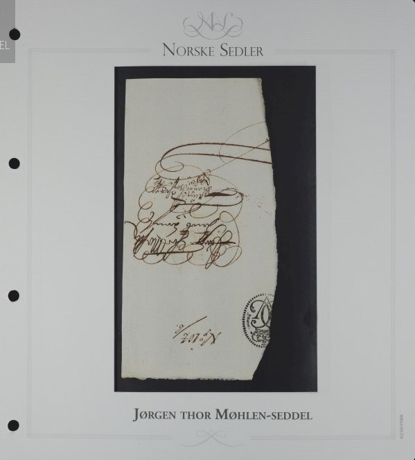 25 Riksdaler 1695 Jørgen Thor Møhlen, Talong Nr 104 b