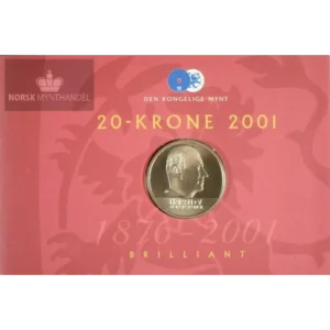 2001 Norge 20 kroner med Stjernmerke BU Sett