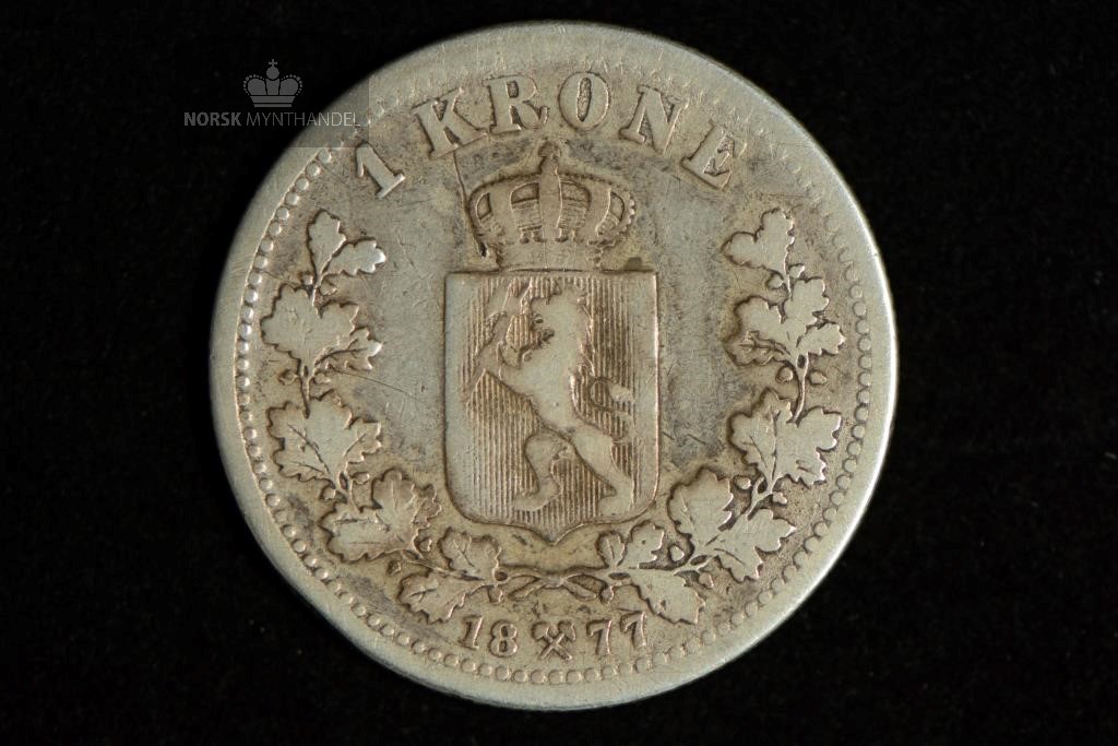 1877 1 Krone Kv 1- #2