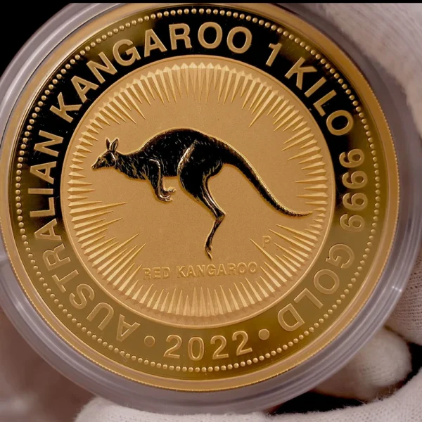 2022 Australia 1 Kilo Gull Kangaroo BU M/Kapsel