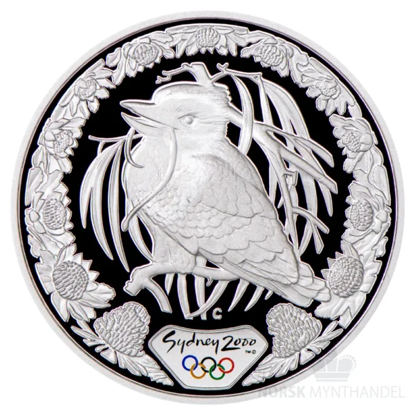2000 Australia 1 oz Sølv Sydney - Kookaburra & Waratah Proof M/Kapsel