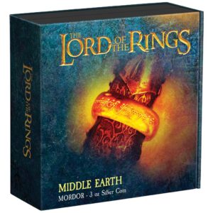 2023 Niue 3 oz Sølv Lord of the Rings - Mordor Antique Finish M/Etui & COA