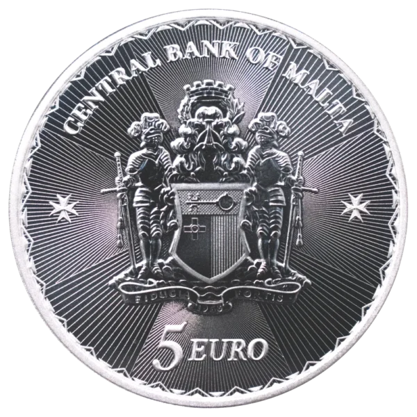 2023 Malta 1 oz Sølv Maltese Cross BU M/Kapsel - Bilde 2
