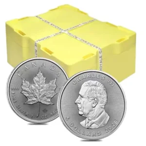 2026 Canada Sølvmynter Maple Leaf 500 x 1 oz Monsterboks BU (500 oz)