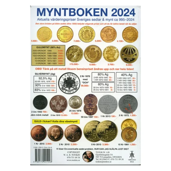 Myntboken 2024 Sveige