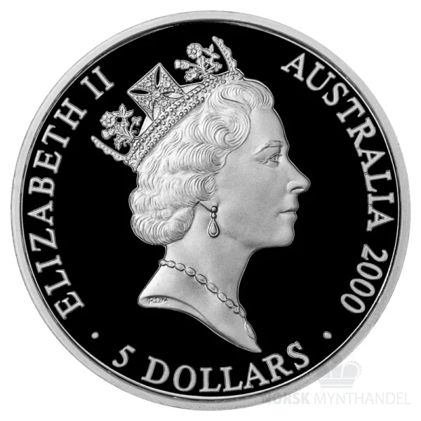 2000 Australia 1 oz Sølv Sydney - Two Dancing Figures in Dream Circle Proof M/Kapsel - Bilde 2