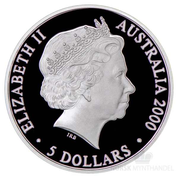 2000 Australia 1 oz Sølv Sydney - Faces of Different Cultures Proof M/Kapsel - Bilde 2