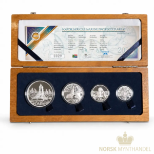 2015 Sør-Afrika 3,75 oz Sølvmynter Marine Protected Areas - Prestige Set Proof M/Etui & COA