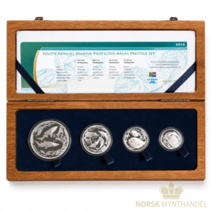 2014 Sør-Afrika 3,75 oz Sølvmynter Marine Protected Areas - Prestige Set Proof M/Etui & COA