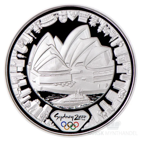 2000 Australia 1 oz Sølv Sydney - Sidney Opera House Proof M/Kapsel