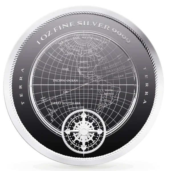 2025 Niue 1 oz Sølv Terra BU M/Kapsel